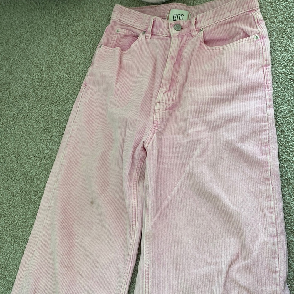Urban Outfitters wide leg BDG pink jeans